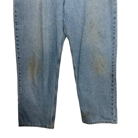 Arizona Blue Jeans Light Wash Denim Pants Loose Fit Relaxed Bootcut 38 x 30 - Picture 3 of 9